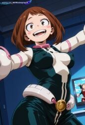 absurd_resolution absurdres ai ai-created ai_art ai_generated anime_coloring anime_screenshot boku_no_hero_academia brown_eyes brown_hair detailed_background dynamic_angle dynamic_pose exhibitionism exibitionism exited explicit girl glossy glossy_body glossy_skin gorgeous hentai hi_res high_contrast high_quality high_resolution in_heat nsfw ochako_uraraka patreon perfect_anatomy pervert_female plump presenting rating_explicit sexy sexy_body sexy_female sexy_pose short_hair soft_shading solo source_anime teasing teasing_viewer voluptuous voluptuous_body voluptuous_female