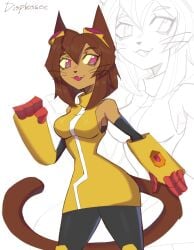 catgirl cute_girl displeasee furry_breasts furry_ears furry_female furry_tail gameoverse kit_(gameoverse) kit_bodega patreon sexy sexy_body solo solo_female