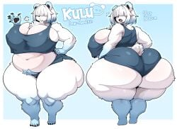1girls animal_ears anthro bbw bear bear_girl belly big_breasts breasts breasts_bigger_than_head breasts_out character_name chest_tuft child_bearing_hips chubby chubby_female clothing commission commissioner_oc covered_nipples exposed_breasts female fur furry furry_female furry_only hair_over_eyes huge_breasts humanoid jean_shorts large_breasts massive_breasts medium_hair oc original original_character polar_bear pubic_hair puffy_pussy reference_sheet revealing_clothes seducing seductive short_shorts shorts solo solo_female tank_top the_yeager theyeager thick_hips thick_legs thick_thighs tight_clothing topwear tuft two-tone_body two-tone_fur two-tone_hair venus_body white_body white_fur white_hair