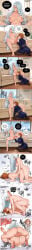 1futa 1girl 1girls after_fellatio after_oral ai_generated all_fours ass barefoot bed_sheet belt blue_skirt blush braid braided_ponytail breasts brown_eyes brown_hair completely_nude couch cross-section cum cum_in_pussy deep_penetration deepthroat doggystyle ejaculation english_text enjoyerartai erection feet fellatio folded_ponytail futa_on_female futa_with_female futanari hair_over_one_eye hand_on_another's_head hi_res implied_futanari indoors internal_cumshot intersex intersex/female jujutsu_kaisen kneeling kugisaki_nobara large_breasts large_penis legs_on_shoulders long_hair lying mating_press mei_mei_(jujutsu_kaisen) motion_lines multiple_girls navel nipples nude on_back open_clothes open_mouth open_shirt oral orange_hair overflow pantyhose penis school_uniform sex sex_from_behind sheet_grab shirt short_hair sitting skirt smile soles speech_bubble spread_legs sweat testicles toes top-down_bottom-up uncensored vaginal veins veiny_penis white_hair white_shirt
