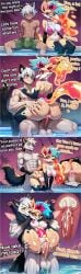 ai_generated ass ass_grab balls belly_bulge big_ass big_balls big_boobs big_breasts big_cock big_dick big_penis boobs breasts cock cock_in_pussy cocky69 comic cum cum_drip cum_in_pussy cum_inside cumming cumming_in_pussy cumming_inside cumming_while_penetrating cumshot demon demon_girl dick dick_in_pussy doggy_style doggystyle english_text felix_the_wolf female fit fit_body fit_male fox_ears fox_girl fox_tail fucked fucking full_nelson helluva_boss hi_res long_cock long_dick long_penis male male/female naked naked_female naked_male penis penis_in_pussy pussy queen_bee-lzebub_(helluva_boss) sexy sexy_body sexy_female swimming_pool text vagina vaginal vaginal_penetration vaginal_sex wet_pussy wolf wolf_boy wolf_ears wolf_tail