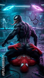 2boys ai_generated ass big_ass boy gay gay_sex male/male marvel marvel_comics peter_parker spider-man spider-man_(series) venom venom_(marvel)