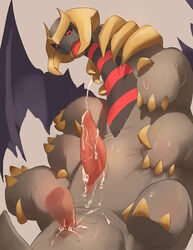 2boys anal anal_sex animal_genitalia barefoot cum cum_in_ass cum_inside cum_on_anus cum_on_penis cum_on_slit cum_on_stomach cum_on_tail cumshot disembodied_penis erection feral gay genital_slit giratina lcshian legendary_pokemon looking_down male male_only multiple_boys nintendo open_mouth orgasm penetration penis pokemon sex shian slit solo_focus spread_legs spreading sweat tapering_penis tongue uncensored vein veiny_penis video_games wings