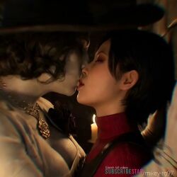 2girls ada_wong ai_generated alcina_dimitrescu animated clothed_sex edited french_kiss girls_only google_gemini grok grok_imagine height_difference human_female interspecies kissing mature_female mikey-rg97 on_bed passionate_kiss realistic resident_evil resident_evil_8:_village sound tagme vampire_girl video yuri