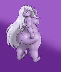 amethyst_(steven_universe) ass big_ass big_butt bubble_ass bubble_butt butt cartoon_network female female_only gem_(species) huge_ass huge_butt long_hair looking_back lurkingtyger naked naked_female nude nude_female short_female shortstack solo solo_female steven_universe tagme white_hair