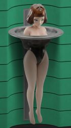 1girls ai_assisted ai_generated blue_eyes bob_cut breasts_visible_through_clothing brown_hair crying elfinmask encasement female female_only femsub latex latex_straitjacket machine machine_bondage primrose&demon restrained sex_slave slave straitjacket tears