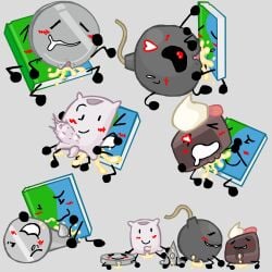 battle_for_dream_island battle_for_dream_island_again bfb bfdi bfdia bomby_(bfdi) book_(bfdi) cake_(bfdi) cum naily_(bfdi) nickel_(bfdi) object_shows pillow_(bfdi) pussy tentacle_penis the_power_of_two tpot vaginal_penetration