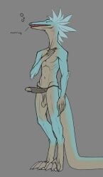2026 3_toes anthro arm_tuft athletic athletic_male balls big_tail bottomwear bullchicken claws clothed clothing colored darkened_balls darkened_genitalia darkened_penis dialogue digitigrade dinosaur dromaeosaurid elbow_tuft erection erection_under_clothing eyes_closed feet finger_claws flat_colors foreskin genitals grey_balls grey_body grey_claws grey_penis hand_on_chest head_tuft humanoid_genitalia humanoid_penis ineffective_clothing ineffective_loincloth loincloth loincloth_only long_tail male mostly_nude mostly_nude_male multicolored_body navel open_mouth penis prehistoric_species red_mouth reptile rib_cage saggy_balls saurischian scalie sharp_teeth simple_background snout solo standing tail teal_body teeth text theropod toe_claws toes topless tuft two_tone_body uneven_balls unretracted_foreskin velociraptor wardrobe_malfunction