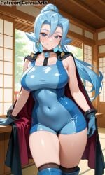 ai_generated clair_(pokemon) flirting pokemon pokemon_hgss