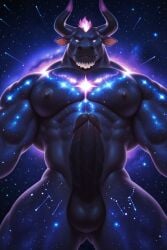 ai_generated big_ass big_balls big_penis bovine bovine_penis furry gay horsecock muscle yaoi