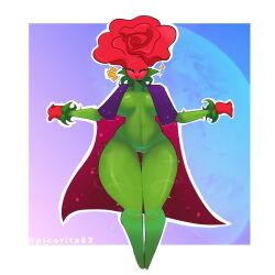 1girls anthro anthrofied ass electronic_arts female flora_fauna picorita_weird plant plant_humanoid plantie plants_vs._zombies plants_vs_zombies popcap_games rose_(pvz) thick_thighs video_game_character video_games