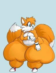 1girls anthro ass belly big_lips blue_eyes breasts canine canine_humanoid chubby chubby_female cleavage fat female female_focus female_only fox furry genderswap genderswap_(mtf) gloves hips hyper hyper_ass large_ass large_breasts lips mobian_(species) nude nude_female overweight overweight_female planetself rule_63 sega sonic_(series) sonic_the_hedgehog_(series) stomach tails_the_fox thick_thighs thighs thunder_thighs vixen weight_gain wide_hips yellow_fur