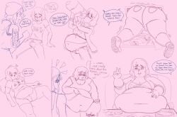 1futa 2girls ass_focus beanie blush bra bulge bulge_through_clothing cd chloe_price chugging cleavage dialogue dontnod_entertainment double_chin drinking embarrassed eyes_closed fat fat_arms fat_ass fat_fetish feederism gigantic_ass gigantic_belly hoodie ill_fitting_clothing jeans jijafat large_breasts life_is_strange max_caulfield morbidly_obese navel obese peace_sign penis restaurant short_hair shorts small_breasts smile soda speech_bubble square_enix stuck t-shirt tank_top tattooed_arm tattoos unbuttoned_pants weight_gain yuri