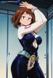absurd_resolution absurdres ai ai-created ai_art ai_generated anime_coloring anime_screenshot boku_no_hero_academia brown_eyes brown_hair detailed_background dynamic_angle dynamic_pose exhibitionism exibitionism exited explicit girl glossy glossy_body glossy_skin gorgeous hentai hi_res high_contrast high_quality high_resolution in_heat nsfw ochako_uraraka patreon perfect_anatomy pervert_female plump presenting rating_explicit sexy sexy_body sexy_female sexy_pose short_hair soft_shading solo source_anime teasing teasing_viewer voluptuous voluptuous_body voluptuous_female