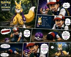 ai_generated ai_slop digimon pokemon renamon