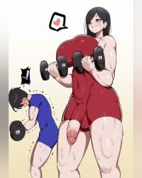 anal anal_sex balls balls_under_clothes ballsack breasts breasts_bigger_than_head cock compilation covered_breasts cum cum_in_ass cumming doggy_style dominant dominant_futa excessive_cum flaccid flaccid_penis futa_cock futa_is_bigger futa_on_male futa_with_male futadom futanari huge_breasts huge_cock huge_thighs larger_futa mono_(pixiv_93740696) muscular_arms muscular_thighs no_sound penis size_difference smaller_male tagme taller_futa testicles thick_thighs thighs veiny_penis video weak_male weights working wrestling_outfit