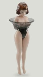 1girls ai_assisted ai_generated blue_eyes bob_cut breasts_visible_through_clothing brown_hair crying elfinmask encasement female female_only femsub latex latex_straitjacket machine machine_bondage primrose&demon restrained sex_slave slave straitjacket tears