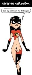 1girls disney english_text female female_only hoaxman nipples pixar solo straight_hair text the_incredibles violet_parr white_background