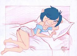 14-bis 2006 bed cartoon_network ed_edd_n_eddy female female_only human kanker_sisters marie_kanker pajamas solo straight_hair