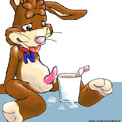 anthro furry male_only mascot nesquik nesquik_bunny nestle quick_the_rabbit