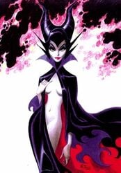 1girls 2000 bruce_timm disney disney_villains female female_only maleficent sleeping_beauty_(1959_film) solo witch