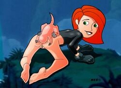 1girls anilingus disney disney_channel female human kes_(artist) kim_possible kimberly_ann_possible male pussy rufus_(kim_possible) straight zoophilia