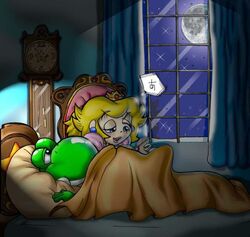 female hope(n_forever) human interspecies mario_(series) nintendo princess_peach straight_hair super_mario_bros. yoshi