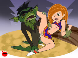 1boy 1girls ankle_socks anklehighs bondage cheerleader disney female gill_(kim_possible) human kim_possible kimberly_ann_possible male nipples penis pussy rape red_socks restrained sex small_breasts socks straight straight_hair vaginal_penetration