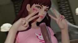 d.va from overwatch by droolybuns