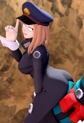 1boy 1boy1girl 1girls 3d 3d_(artwork) ass between_buttocks big_ass big_breasts blonde-haired_female blonde_hair boku_no_hero_academia bubbleteaua buttjob camie_utsushimi erection_under_clothes izuku_midoriya my_hero_academia rubbing tagme teasing