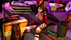 3d animated areola balls borderlands breasts brown_hair claptrap dickgirl distortedsfm erection futa_urethral_insertion futanari intersex mad_moxxi nipples no_sound penis penis_milking source_filmmaker spread_legs testicles urethral urethral_insertion urethral_penetration video