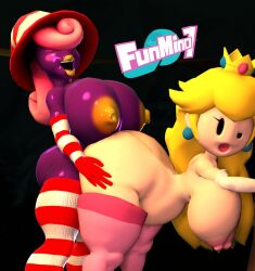 paper peach from mario (series) by funmina