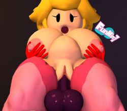 paper peach from mario (series) by funmina