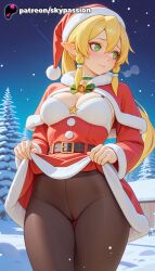 leafa from christmas by skypassion