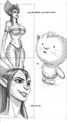 abs ai_generated alien antagonist anthro anthropomorphic ash_people avatar big_breasts black_hair blue_skin cat_ears claiming comic creature curvy cute dialogue dominant_female explicit eywa feather_headdress feline female fire_worship fluffy headdress huge_breasts long_hair looking_at_viewer mangkwan muscular_female na'vi pointed_ears rejection seductive sidekick smile smug solo speech_bubble text thick_thighs tribal_paint varang varang_(avatar) villain war_paint wide_hips