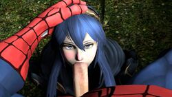 3d cowman crossover eastern_and_western_character fellatio female fire_emblem fire_emblem_awakening human lucina_(fire_emblem) male male_pov marvel oral penis peter_parker pov spider-man spider-man_(series) straight straight_hair