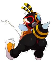 1boy 2016 ahe_gao amber_eyes antennae anthro anthro_only anus arthropod ass backsack backside balls bedroom_eyes bee blush bottomless chaotix charmy_bee chubby cum cumming dat_ass drooling ejaculation flying footwear goggles half-closed_eyes head_reeled_back helmet hi_res humanoid insects knuckles'_chaotix large_ass looking_at_viewer looking_back looking_pleasured male male_only masturbation motion_lines narrowed_eyes open_mouth orgasm orgasm_face partially_visible_anus plump plump_ass presenting presenting_hindquarters rear_view round_ass saliva salivating sega simple_background small_wings smile sneakers solo sonic_(series) sonic_team sonic_the_hedgehog_(series) spread_wings sssonic2 stinger thick_thighs tongue tongue_out twitch_lines twitching vest video_games voluptuous white_background wide_hips wiggle_lines wings