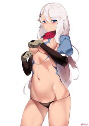 1girls 2d 2d_(artwork) 2d_artwork 9a-91_(girls'_frontline) ak4ci bare_arms bare_belly bare_chest bare_hands bare_hips bare_legs bare_midriff bare_navel bare_skin bare_thighs belly belly_button big_breasts black_panties black_thong black_underwear blue-eyed_female blue_eyes blush blush_face blushing_at_viewer blushing_female breasts busty busty_female busty_girl collarbone curvaceous curvaceous_body curvaceous_female curvaceous_figure curvaceous_hips curvy curvy_body curvy_female curvy_figure curvy_hips digital digital_art digital_drawing digital_drawing_(artwork) digital_media digital_media_(artwork) elbows exposed_arms exposed_belly exposed_chest exposed_hips exposed_legs exposed_midriff exposed_navel exposed_skin exposed_thighs eyebrows_visible_through_hair female female_focus female_only fingers girls'_frontline groin hair_between_eyes high_resolution highres hourglass_figure inframammary_fold inguinal_crease inguinal_ligament large_boobs large_breasts lean_figure linea_alba long_hair looking_at_viewer midriff narrow_waist navel nervous nervous_expression nervous_face nervous_female panties shoulders shy shy_expression shy_female shy_girl simple_background slender_body slender_waist slim_waist solo standing stomach thick_thighs thighs thong underboob underwear upper_body white-haired_female white_background white_eyebrows white_hair wide_hips