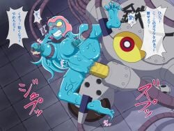 1girls alien alien_girl alien_humanoid blue_body blue_skin blue_skinned_female breast_milking breast_milking_machine completely_nude completely_nude_female dildo dildo_in_pussy doraemon female karasumefl machine meba milking_breasts milking_machine no_bra no_panties nude nude_female restrained restrained_ankles restrained_wrists robot sex thick_thighs thighs translation_request vagina vaginal_penetration vaginal_sex