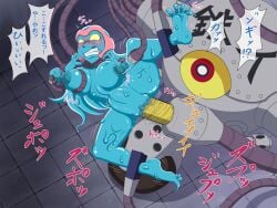 1girls alien alien_girl alien_humanoid blue_body blue_skin blue_skinned_female breast_milking breast_milking_machine completely_nude completely_nude_female dildo dildo_in_pussy doraemon female karasumefl machine meba milking_breasts milking_machine no_bra no_panties nude nude_female restrained restrained_ankles restrained_wrists robot sex thick_thighs thighs translation_request vagina vaginal_penetration vaginal_sex