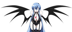 1girls akame_ga_kill! blue_hair cosplay crossover esdeath_(akame_ga_kill!) female female_only high_school_dxd pale-skinned_female pale_skin solo tagme yxyyxy