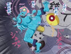 1girls alien alien_girl alien_humanoid blue_body blue_skin blue_skinned_female breast_milk breast_milking breast_milking_machine breasts_milk completely_nude completely_nude_female dildo dildo_in_pussy doraemon female karasumefl machine meba milk milk_squirt milking_breasts milking_machine no_bra no_panties nude nude_female restrained restrained_ankles restrained_wrists robot sex thick_thighs thighs translation_request vagina vaginal_penetration vaginal_sex