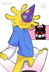 animated animation blush cuntboy duo first_person_view genital_fluids genitals half-dressed half_naked intersex loop male male/male male_only no_sound partially_clothed penis pest_(regretevator) poob_(regretevator) pov pussy regretevator riding riding_penis sex spread_legs tagme thought_bubble truloxi vaginal_penetration vaginal_sex vertical_video video