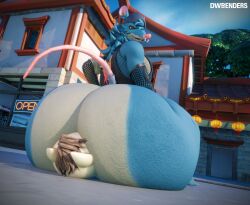 2boys 3d 3d_(artwork) anthro ass ass_focus ass_smothering between_ass big_ass blender blue_fur diorenders epic_games facesitting fortnite furry huge_ass hyper_ass kd_rattical_(fortnite) male male_only rat sitting_on_person under_butt video_game_character