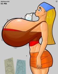 2d big_breasts blonde_hair blue_eyes breasts cleavage courtney_(tdi) female female_focus female_only gwen_(tdi) huge_breasts large_breasts light-skinned_female light_skin lindsay_(tdi) long_hair straight_hair tagme total_drama_island wtgoggle