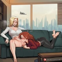 ai_generated emma_frost jean_grey marvel tillian