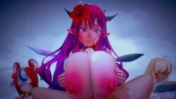 1boy 1boy1girl 3d 3girls alternate_breast_size alternate_version_available animated areolae big_breasts blonde_hair blue_eyes breasts brown_hair cum cum_on_breasts cum_on_face cum_twice eyebrows_visible_through_hair flower_in_hair hakos_baelz heart-shaped_pupils heterochromia hololive hololive_english hololive_english_-council- hololive_english_-promise- horns huge_breasts irys_(hololive) koikatsu large_breasts light-skinned_female light-skinned_male light_skin looking_at_viewer male_pov nipples opennsfwsp original_voice paizuri paizuri_lead_by_female pink_eye pink_hair pointy_ears pov project:_hope red_hair sandkoi sound squishsuccubus symbol-shaped_pupils talking_to_viewer tan-skinned_female tan_skin tsukumo_sana video virtual_youtuber