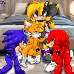 1:1 absurd_res afrosoricid all_fours anthro balls black_body black_fur blue_body blue_eyes blue_fur butt canid canine canon_x_oc echidna eulipotyphlan fox fur gay gay_blowjob gay_sex genitals grabbing_head green_eyes group half-closed_eyes hand_on_butt hand_on_head hedgehog hi_res kneeling knuckles_the_echidna looking_at_viewer looking_back looking_back_at_viewer male male/male mammal miles_prower monotreme narrowed_eyes oral oral_penetration penetration purple_eyes rear_view red_body red_fur seductive sega sirjzau smile smiling_at_viewer sonic_(series) sonic_the_hedgehog sonic_the_hedgehog_(series) standing sucking sucking_penis team_sonic tenrec yaoi yellow_body yellow_eyes yellow_fur zau_the_tenrec