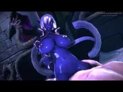 3d ahe_gao animated breasts cum cum_in_pussy cum_inside cum_overflow dark-skinned_female dark_elf dark_skin elf elf_female fallen_throne female humanoid interspecies nipple_piercing nipples piercing queen_nualia secazz sex shiny_skin sound straight vaginal vaginal_penetration video white_hair yellow_eyes