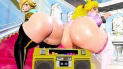 2girls 3d animated ass ass_cleavage ass_crack big_ass body_control butt_bump butt_crack edit enormous_ass female female_only gold_boombox_(prevence) huge_ass looking_back mario_(series) massive_ass mp4 multiple_females multiple_girls nintendo prevence princess_peach princess_rosalina self_upload sisters sound sound_edit super_mario_bros. tagme twerk_hypnosis twerking video winter_peach_(driverbunny37)